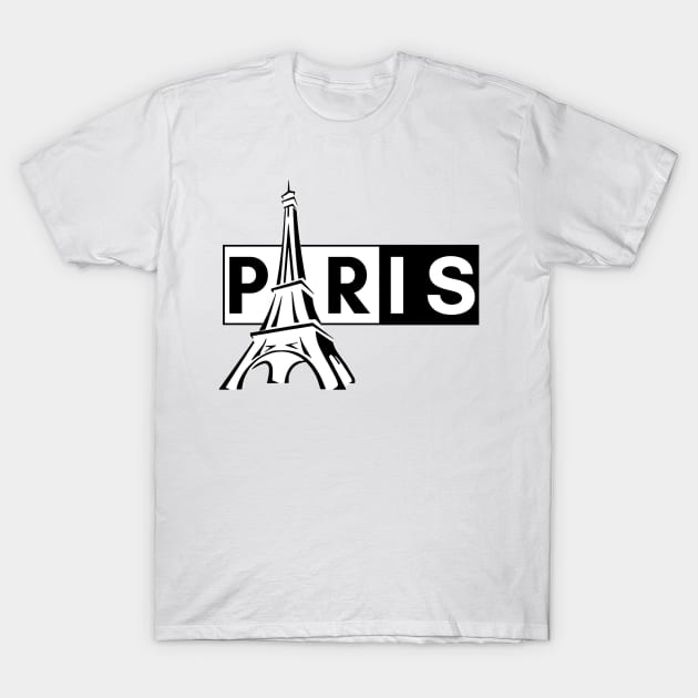 Paris with Efil tower T-Shirt by your.loved.shirts